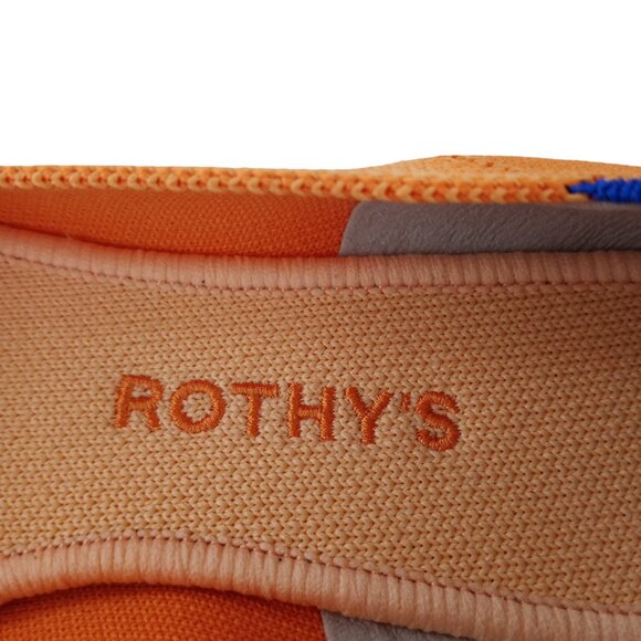 Rothy's The Point Tangerine Orange Ballet Flats Shoes - Picture 5 of 8
